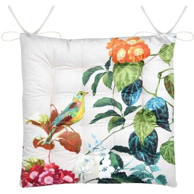 OEM Coussin De Chaise Emmy 38x38 Cm Plantes Blanches - Publicité OEM Coussin De Chaise Emmy 38x38 Cm Plantes Blanches - Publicité