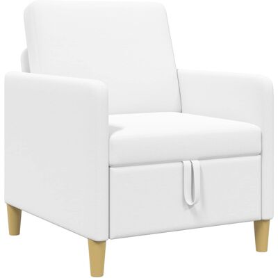 Sofa Avec Rangement Blanc 72 X 78 X 87 Cm Polyester Vidaxl - Publicité Sofa Avec Rangement Blanc 72 X 78 X 87 Cm Polyester Vidaxl - Publicité