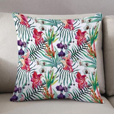 ABYSSE Housse De Coussin De Canapé 45 X 45 Cm, Motif Floral, Aquarelle, Plantes Tropicales Exotiques, Couleurs Vibrantes, Été Hawaïen (coussin Non Inclus), Housse De Coussin De Salon. Publicité ABYSSE Housse De Coussin De Canapé 45 X 45 Cm, Motif Floral, Aquarelle, Plantes Tropicales Exotiques, Couleurs Vibrantes, Été Hawaïen (coussin Non Inclus), Housse De Coussin De Salon. Publicité