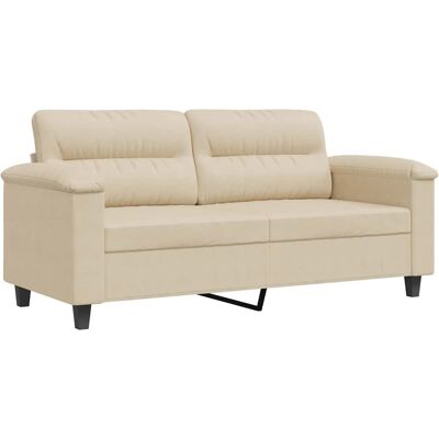 DESIGN IN Canapé Sofa À 2 Places Crème 140 Cm Tissu Microfibre - Publicité DESIGN IN Canapé Sofa À 2 Places Crème 140 Cm Tissu Microfibre - Publicité