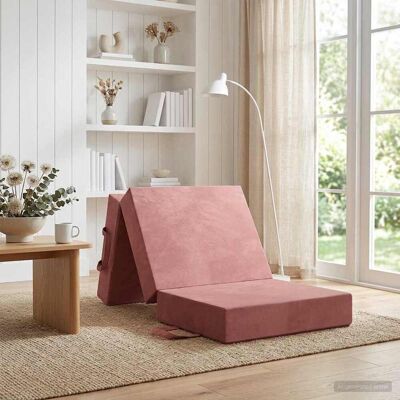 Canapé-lit Pliable 75 X 63 X 45 Cm Rose Vidaxl - Publicité Canapé-lit Pliable 75 X 63 X 45 Cm Rose Vidaxl - Publicité