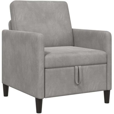 Sofa Avec Rangement Gris Clair 72 X 78 X 87 Cm Polyester Vidaxl - Publicité Sofa Avec Rangement Gris Clair 72 X 78 X 87 Cm Polyester Vidaxl - Publicité