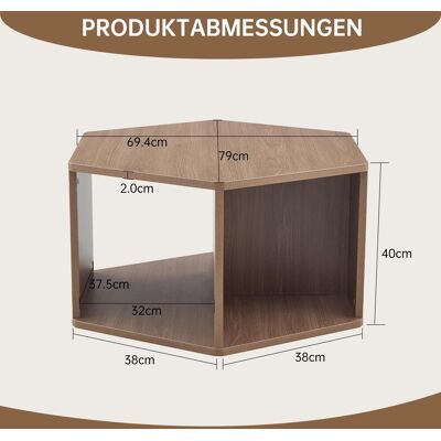 OEM Sechseckiger Multifunktionaler Couchtisch (79 X 69,4 X 40 Cm) – Einfach Zu Montierendes Modernes Design Für Vielseitige Räume, Das Erweiterte Wohnlösungen Bietet - Publicité OEM Sechseckiger Multifunktionaler Couchtisch (79 X 69,4 X 40 Cm) – Einfach Zu Montierendes Modernes Design Für Vielseitige Räume, Das Erweiterte Wohnlösungen Bietet - Publicité