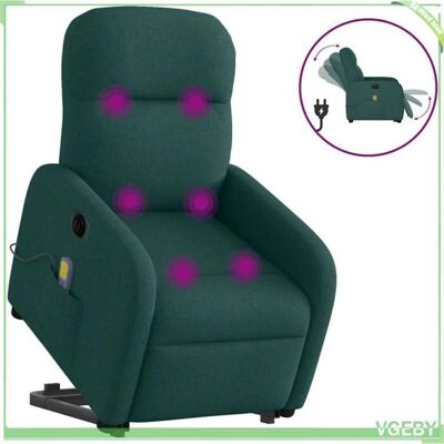 OEM Fauteuil Inclinable De Massage Électrique - Mod. 3303008 - Vert Foncé - Inclinaison Électrique 135° - Massage 6 Points - Publicité OEM Fauteuil Inclinable De Massage Électrique - Mod. 3303008 - Vert Foncé - Inclinaison Électrique 135° - Massage 6 Points - Publicité