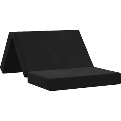 Canapé-lit Pliable 100 X 67 X 45 Cm Noir Vidaxl - Publicité Canapé-lit Pliable 100 X 67 X 45 Cm Noir Vidaxl - Publicité