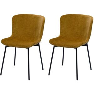 Amadeus - Chaise Arabelle Jaune (lot De 2) - Publicité Amadeus - Chaise Arabelle Jaune (lot De 2) - Publicité