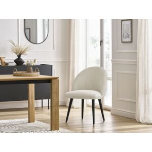 Bobochic - Chaise Lalie Tissu Velours Côtelé Et Pieds Scandinaves Noirs Beige - Publicité Bobochic - Chaise Lalie Tissu Velours Côtelé Et Pieds Scandinaves Noirs Beige - Publicité