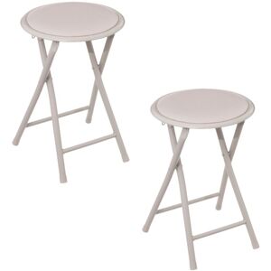 Five Simply Smart - Lot de 2 tabourets d'appoint pliables en pvc - Publicité Five Simply Smart - Lot de 2 tabourets d'appoint pliables en pvc - Publicité