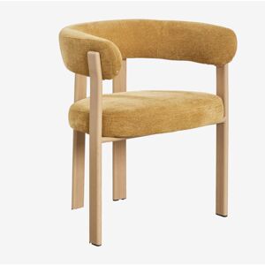 Pack De 4 Chaises De Salle À Manger Avec Accoudoirs, Rembourrées Et En Fer Jolie Sklum Marron Bois Naturel - Publicité Pack De 4 Chaises De Salle À Manger Avec Accoudoirs, Rembourrées Et En Fer Jolie Sklum Marron Bois Naturel - Publicité