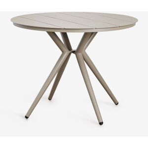 Sklum - Table De Salle À Manger Ronde En Aluminium Valerie Moka Brown Ø100 Cm - Publicité Sklum - Table De Salle À Manger Ronde En Aluminium Valerie Moka Brown Ø100 Cm - Publicité