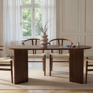 PIER IMPORT Table À Manger Moderne Effet Noyer Pieds En V 180 Cm Marfa - Publicité PIER IMPORT Table À Manger Moderne Effet Noyer Pieds En V 180 Cm Marfa - Publicité