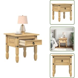VIDAXL Table D'Appoint Corona 50x50x50 Cm Bois De Pin Massif - Table Basse - Meuble D'Appoint - Table D'Extrémité - Table Ronde - Table Design - Publicité VIDAXL Table D'Appoint Corona 50x50x50 Cm Bois De Pin Massif - Table Basse - Meuble D'Appoint - Table D'Extrémité - Table Ronde - Table Design - Publicité