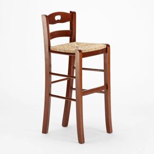 Superstool - Tabouret de bar pub et cuisine en bois avec assise en paille Hamburg - Publicité