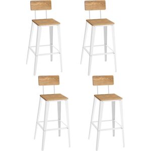 Vasagle - Tabourets De Bar Industriel, Lot De 4, Chaise Bar Cuisine, Avec Dossier, Cadre En Acier, Montage Facile, Style Industriel, Beige - Publicité Vasagle - Tabourets De Bar Industriel, Lot De 4, Chaise Bar Cuisine, Avec Dossier, Cadre En Acier, Montage Facile, Style Industriel, Beige - Publicité