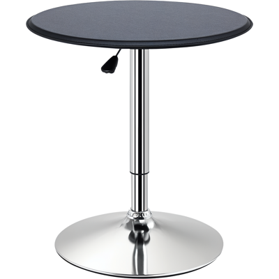 Generic Table De Bar Table Bistro Mange-debout Chic Style Contemporain Table Ronde Hauteur Réglable 67-93 Cm Ø 63 Cm Plateau Pivotant 360° Métal Chromé Pvc Noir - Publicité Generic Table De Bar Table Bistro Mange-debout Chic Style Contemporain Table Ronde Hauteur Réglable 67-93 Cm Ø 63 Cm Plateau Pivotant 360° Métal Chromé Pvc Noir - Publicité
