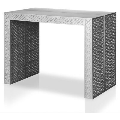 MENZZO Table Console Extensible Nassau Morocco Gris - Publicité MENZZO Table Console Extensible Nassau Morocco Gris - Publicité