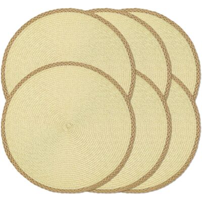 GRASSLIN Lot De 6 Sets De Table Ronds Tressés De 38,1 Cm Pour Tables De Salle À Manger, Sets De Table Tissés Naturels Résistants À La Chaleur Pour Pâques (rond Pâques 01'ronde Pâques 01 6 Pcs'ronde Pâques 01'6 - Publicité GRASSLIN Lot De 6 Sets De Table Ronds Tressés De 38,1 Cm Pour Tables De Salle À Manger, Sets De Table Tissés Naturels Résistants À La Chaleur Pour Pâques (rond Pâques 01'ronde Pâques 01 6 Pcs'ronde Pâques 01'6 - Publicité
