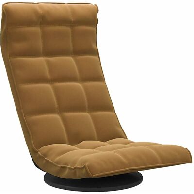 Maison Exclusive - Chaise De Sol Pivotante Marron Velours - Publicité Maison Exclusive - Chaise De Sol Pivotante Marron Velours - Publicité