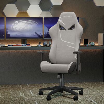 ALLAUVE Fauteuil De Bureau Ergonomique Kornox En Tissu Gris Argenté, Dossier Haut Réglable Pour Adulte, Siège Pivotant De Course Avec Appui-tête Et Support Lombaire - Publicité ALLAUVE Fauteuil De Bureau Ergonomique Kornox En Tissu Gris Argenté, Dossier Haut Réglable Pour Adulte, Siège Pivotant De Course Avec Appui-tête Et Support Lombaire - Publicité