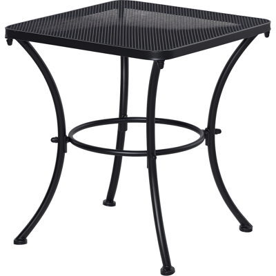 ARRIGONI Table Basse Carrée Bistro De Jardin Dim. 45l X 45l X 50h Cm Piètement Arqué Plateau Maillé Métal Époxy Anticorrosion Noir - Publicité ARRIGONI Table Basse Carrée Bistro De Jardin Dim. 45l X 45l X 50h Cm Piètement Arqué Plateau Maillé Métal Époxy Anticorrosion Noir - Publicité
