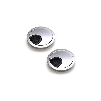 SANS MARQUE Lot De 2 Passe Cables Ronds Encastrables, Passe Cable Fil Métal Acier Brossé Design, Rangements De Cables Pour Table De Bureau Diamètre 60 Mm - Argent Perle Chrome Da - Publicité SANS MARQUE Lot De 2 Passe Cables Ronds Encastrables, Passe Cable Fil Métal Acier Brossé Design, Rangements De Cables Pour Table De Bureau Diamètre 60 Mm - Argent Perle Chrome Da - Publicité