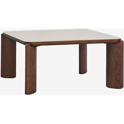 Table Basse Carrée 80x80 Cm En Verre Trempé Et Mdf Nilea Sklum Tapioca Beige - Publicité Table Basse Carrée 80x80 Cm En Verre Trempé Et Mdf Nilea Sklum Tapioca Beige - Publicité