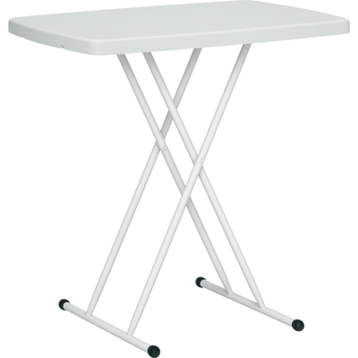 ARRIGONI Table D'Appoint Pliable En Hdpe Table Pliante Hauteur Réglable Sur 6 Niveaux Pour Patios Jardins 76 X 50 X 74 Cm Blanc - Publicité ARRIGONI Table D'Appoint Pliable En Hdpe Table Pliante Hauteur Réglable Sur 6 Niveaux Pour Patios Jardins 76 X 50 X 74 Cm Blanc - Publicité