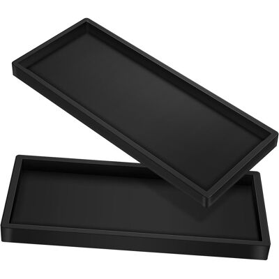 GRASSLIN 2pièces Plateau Décoratif Pour Table Basse Lot De Plateaux De Rangement Pour Salle De Bain Pour Coiffeuse Et Comptoir De Cuisine'-'- - Publicité GRASSLIN 2pièces Plateau Décoratif Pour Table Basse Lot De Plateaux De Rangement Pour Salle De Bain Pour Coiffeuse Et Comptoir De Cuisine'-'- - Publicité