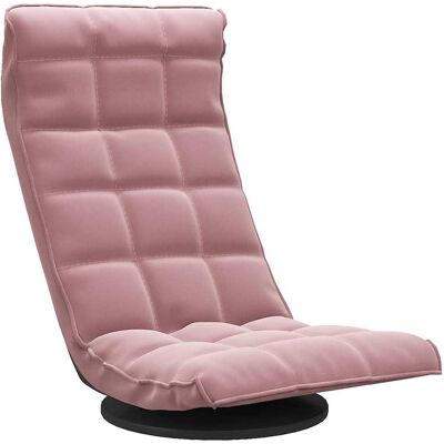 Maison Exclusive - Chaise De Sol Pivotante Rose Velours - Publicité Maison Exclusive - Chaise De Sol Pivotante Rose Velours - Publicité