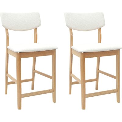 DESIGN IN Chaises De Salle À Manger 2 Pcs Naturel 48 X 49 X 95 Cm - Publicité DESIGN IN Chaises De Salle À Manger 2 Pcs Naturel 48 X 49 X 95 Cm - Publicité