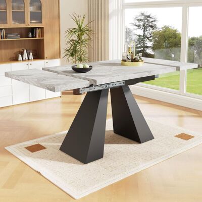 OEM Table De Salle À Manger Télescopique (99-159 × 74 Cm), Extensible, Idéale Pour Optimiser L'Espace Dans La Cuisine. Plateau Large Et Design Flexible, Parfait Pour Le Bureau Ou Le Salon. Pieds Sur Pied - Publicité OEM Table De Salle À Manger Télescopique (99-159 × 74 Cm), Extensible, Idéale Pour Optimiser L'Espace Dans La Cuisine. Plateau Large Et Design Flexible, Parfait Pour Le Bureau Ou Le Salon. Pieds Sur Pied - Publicité