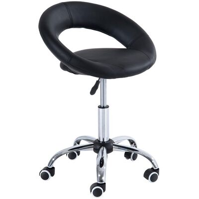OEM Tabouret À Roulettes, Tabouret De Travail, Tabouret Pivotant, Chaise De Bureau, Hauteur Réglable, Pu + Métal, Noir, 50 X 54 X (66-78) Cm - Publicité OEM Tabouret À Roulettes, Tabouret De Travail, Tabouret Pivotant, Chaise De Bureau, Hauteur Réglable, Pu + Métal, Noir, 50 X 54 X (66-78) Cm - Publicité