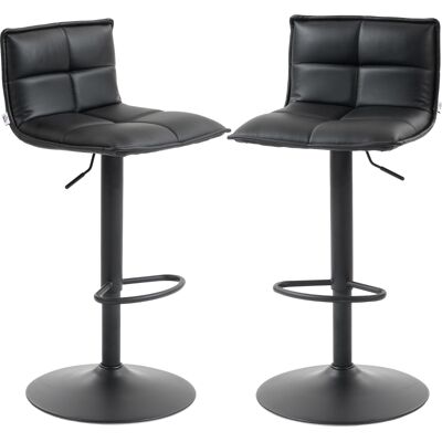 Generic Lot De 2 Tabourets De Bar, Chaises De Bar Réglable En Hauteur Avec Assise Pivotant En Pu 44 X 45 X 85-106 Cm Noir - Publicité Generic Lot De 2 Tabourets De Bar, Chaises De Bar Réglable En Hauteur Avec Assise Pivotant En Pu 44 X 45 X 85-106 Cm Noir - Publicité