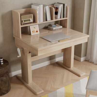 LEMONBEST Bureau Enfant Réglable En Hauteur En Bois Massif Avec Plateau Inclinable, Rangement Intégré, Table D’étude Dès 6 Ans - Publicité LEMONBEST Bureau Enfant Réglable En Hauteur En Bois Massif Avec Plateau Inclinable, Rangement Intégré, Table D’étude Dès 6 Ans - Publicité