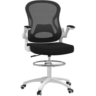 ARRIGONI Chaise De Bureau Ergonomique En Tissu Respirant Avec Accoudoirs Rabattables - Publicité ARRIGONI Chaise De Bureau Ergonomique En Tissu Respirant Avec Accoudoirs Rabattables - Publicité