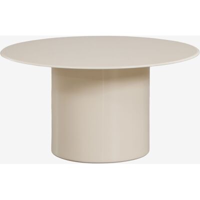 Table Basse Ronde Ø80 Cm En Verre Trempé Et Mdf Asgri Sklum Tapioca Beige - Publicité Table Basse Ronde Ø80 Cm En Verre Trempé Et Mdf Asgri Sklum Tapioca Beige - Publicité