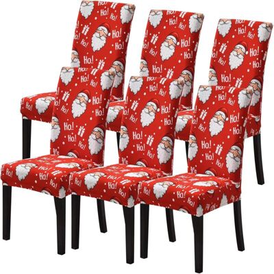 OEM Housse De Chaise Noël Motif Lot De 6 Pour Salla A Manger Salon, Couverture De Chaise Extensible Moderne Universelle Comme Décoraion Noël Intérieur(hors Chaises) - Publicité OEM Housse De Chaise Noël Motif Lot De 6 Pour Salla A Manger Salon, Couverture De Chaise Extensible Moderne Universelle Comme Décoraion Noël Intérieur(hors Chaises) - Publicité