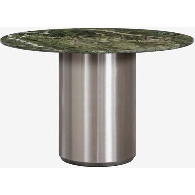 Table De Salle À Manger Ronde Ø120 Cm Luceida Sklum Marbre Vert Forest - Publicité Table De Salle À Manger Ronde Ø120 Cm Luceida Sklum Marbre Vert Forest - Publicité