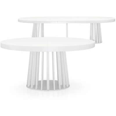 MENZZO Table Ovale Extensible Eliza Blanc - Publicité MENZZO Table Ovale Extensible Eliza Blanc - Publicité