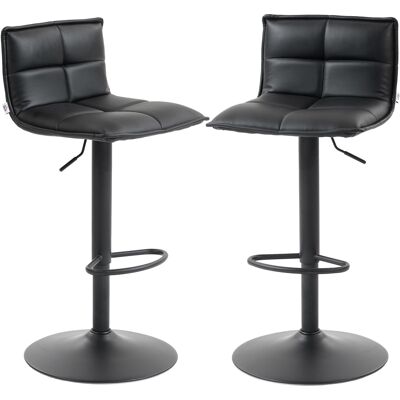 Generic Lot De 2 Tabourets De Bar, Chaises De Bar Réglable En Hauteur Avec Assise Pivotant En Pu 44 X 45 X 85-106 Cm Noir - Publicité Generic Lot De 2 Tabourets De Bar, Chaises De Bar Réglable En Hauteur Avec Assise Pivotant En Pu 44 X 45 X 85-106 Cm Noir - Publicité
