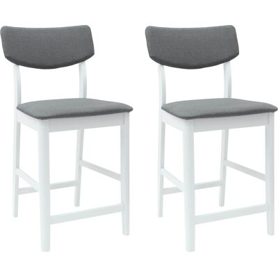 DESIGN IN Chaises De Salle À Manger 2 Pcs Blanc 48 X 49 X 95 Cm - Publicité DESIGN IN Chaises De Salle À Manger 2 Pcs Blanc 48 X 49 X 95 Cm - Publicité