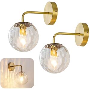 SIENTICE Deux Appliques Murales Sphériques À Led,adaptées Aux Miroirs De Salle De Bain,aux Chambres Et Aux Salons,lumière Chaude 4w(ampoules Incluses) - Publicité SIENTICE Deux Appliques Murales Sphériques À Led,adaptées Aux Miroirs De Salle De Bain,aux Chambres Et Aux Salons,lumière Chaude 4w(ampoules Incluses) - Publicité