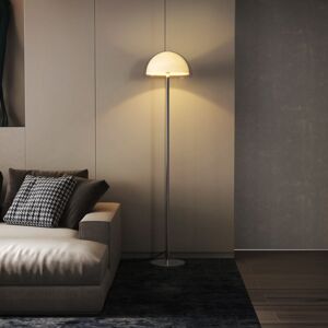 ALLAUVE Lampe Sur Pied Moderne Avec Abat-jour Double Couche, Éclairage Led E27 40w Pour Salon, Chambre, Bureau, En Métal Et Acrylique, 150 Cm, Blanc - Publicité ALLAUVE Lampe Sur Pied Moderne Avec Abat-jour Double Couche, Éclairage Led E27 40w Pour Salon, Chambre, Bureau, En Métal Et Acrylique, 150 Cm, Blanc - Publicité