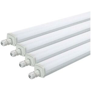 Silamp - Réglette led étanche 120cm 36W IP65 Interconnectable (Pack de 4) - Blanc Neutre 4000K - 5500K Blanc Neutre 4000K - 5500K - Publicité