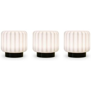 Set de 3 lampes Dentelles 9cm Atelier Pierre Noir - Noir - Publicité