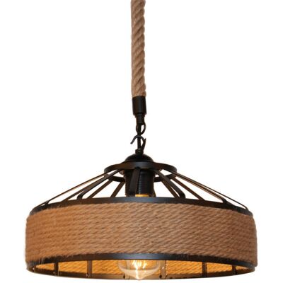 OEM Retro Suspension Luminaire Industriel 30cm Noir , La Lumière Au Plafond En Fer Corde De Chanvre Vintage Loft Lustre Plafonnier Décoration Pour Salon, Cuisine, Restaurant, Bar - Publicité OEM Retro Suspension Luminaire Industriel 30cm Noir , La Lumière Au Plafond En Fer Corde De Chanvre Vintage Loft Lustre Plafonnier Décoration Pour Salon, Cuisine, Restaurant, Bar - Publicité