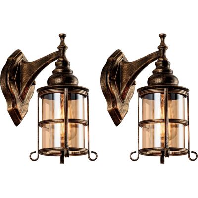 OEM Applique Murale Rustique En Verre Ambré 2-pack, Bronze Brossé, Lampe Industrielle Farmhouse Sconce Porch Lighting Waterproof Retro Lamp For Indoor Bedroom Living Room Outdoor(no Bulb). Publicité OEM Applique Murale Rustique En Verre Ambré 2-pack, Bronze Brossé, Lampe Industrielle Farmhouse Sconce Porch Lighting Waterproof Retro Lamp For Indoor Bedroom Living Room Outdoor(no Bulb). Publicité