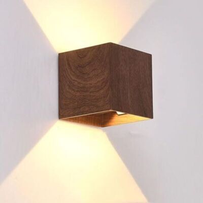 SANS MARQUE Applique Murale Led En Bois 8 W, Éclairage D'Intérieur Vers Le Haut Et Vers Le Bas, 3 000 K, Veilleuse Moderne Pour Salon, Chambre, Couloir, Balcon, Escalier, Blanc Chaud, B - Publicité SANS MARQUE Applique Murale Led En Bois 8 W, Éclairage D'Intérieur Vers Le Haut Et Vers Le Bas, 3 000 K, Veilleuse Moderne Pour Salon, Chambre, Couloir, Balcon, Escalier, Blanc Chaud, B - Publicité