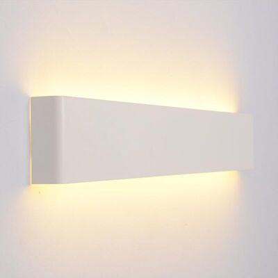 SANS MARQUE Blanc Iron Applique Murale Interieur Led Lumière Lampe Murale Led Murale Lumière Éclairage Blanc Chaud Ac220-260v (36cm (14w)) - Publicité SANS MARQUE Blanc Iron Applique Murale Interieur Led Lumière Lampe Murale Led Murale Lumière Éclairage Blanc Chaud Ac220-260v (36cm (14w)) - Publicité