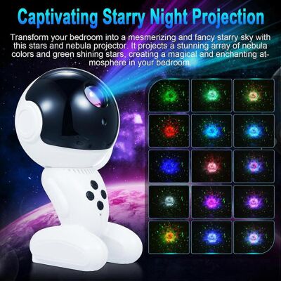 FLAMMKRAFT Projecteur D'Étoiles, Veilleuse Galaxie, Lampe Led De Plafond Nébuleuse Étoilée, 15 Effets Lumineux Avec Télécommande - Publicité FLAMMKRAFT Projecteur D'Étoiles, Veilleuse Galaxie, Lampe Led De Plafond Nébuleuse Étoilée, 15 Effets Lumineux Avec Télécommande - Publicité